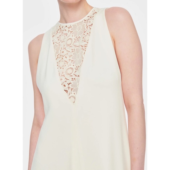 TIBI Guipure Lace Sleeveless Dress Ivory Size 0 - Picture 5 of 14